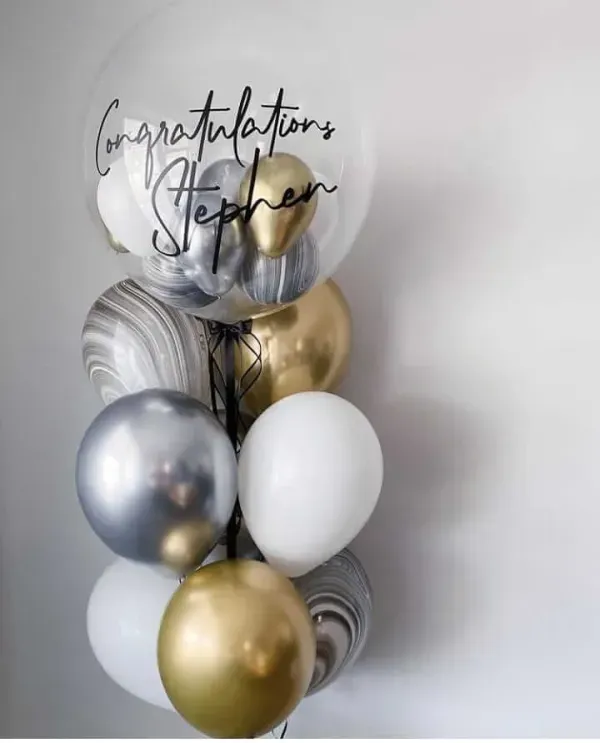 Bubble Customized balloons bouquet