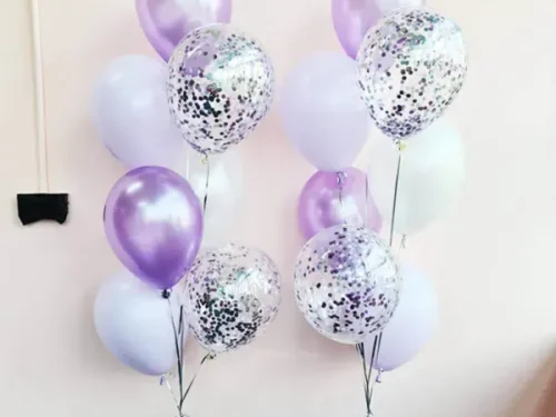 Confetti Balloon Bouquet – 14 Balloons