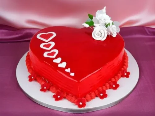 Gel Heart Cake