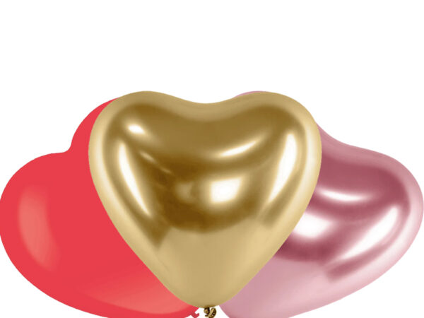 Gold Heart Helium Balloon Heart Helium Filled Balloon