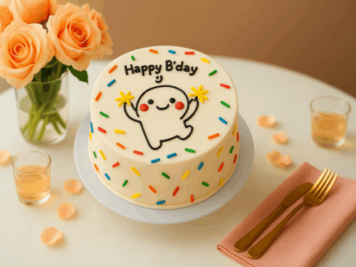 Happy  Sprinkle Cake