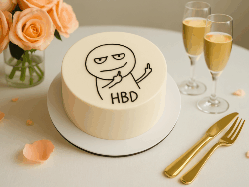 Meme Birthday Cake