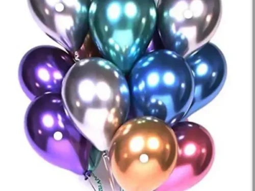 Mixed Chrome Balloons bouquet