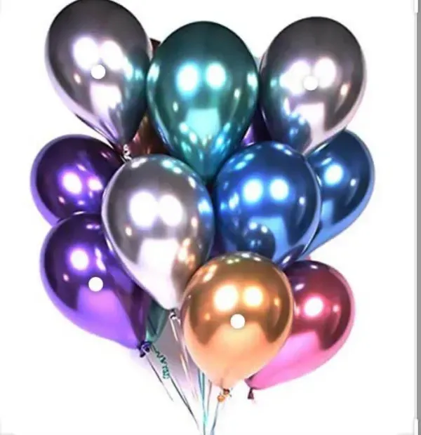 Mixed Chrome Balloons bouquet