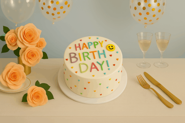 Smiley Birthday Cake Smiley Birthday Cake
