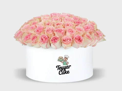 Pink Rose White Box
