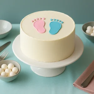 Footprints of Love Cake - Image 1