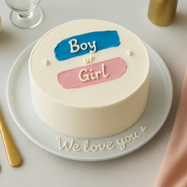 Pink or Blue Surprise Cake