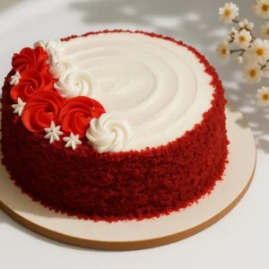 White & Red Velvet Cake - Image 1