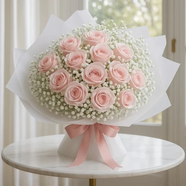 Pink Rose Bouquet