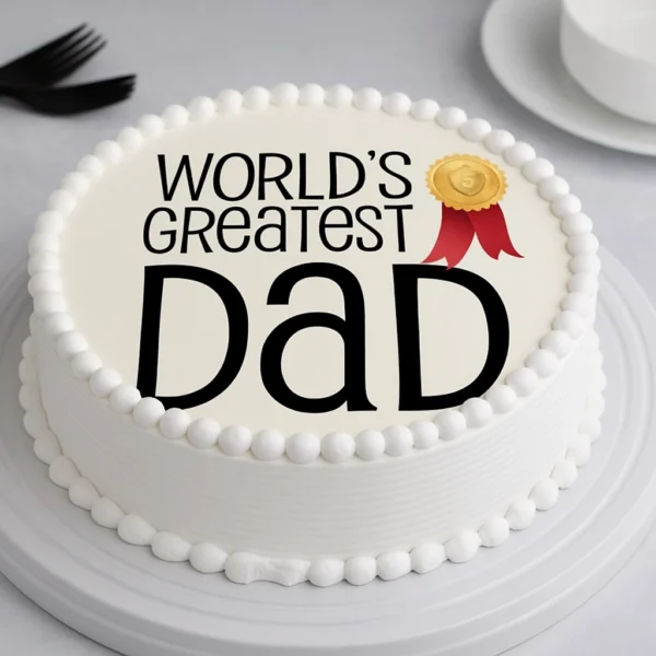 Greatest Dad Photo Cake