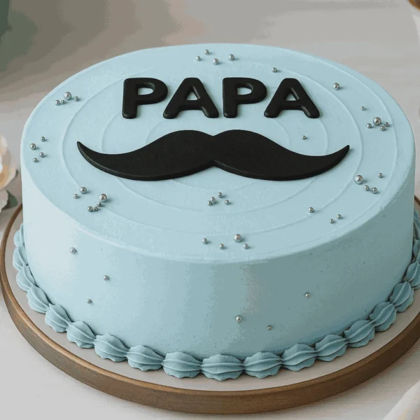 Papa's Moustache Cake