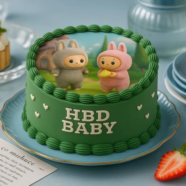 Labubu HBD Baby Cake