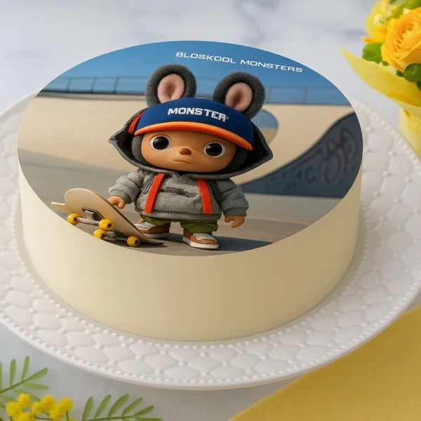 Labubu Skateboard Cake