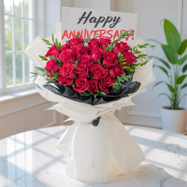 Anniversary Red Roses Bouquet