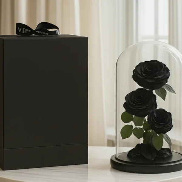 Black Preserved Rose