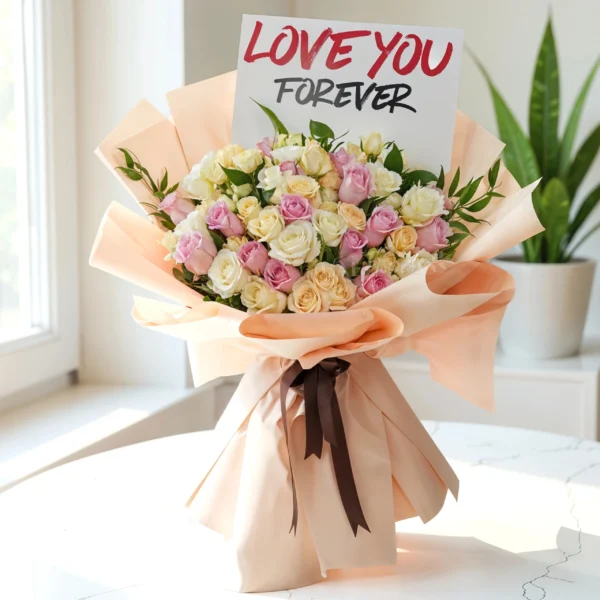Love You Flower Bouquet