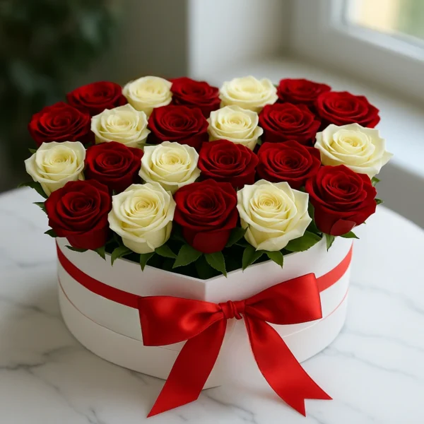 Mix Hearts Rose Box
