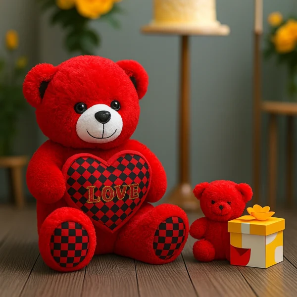 Red Heart Teddy with 40cm