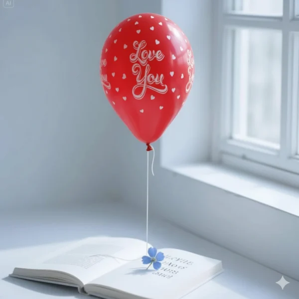 Red Heartfelt moments Balloon
