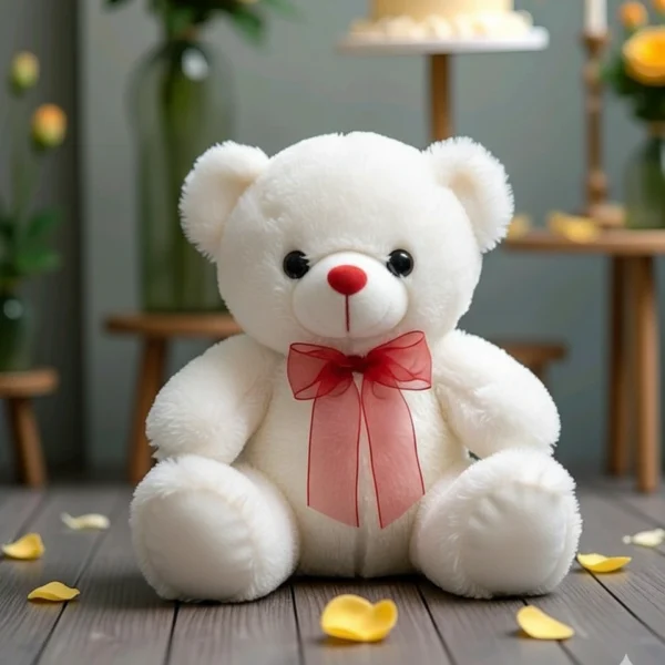 White Teddy 24Cm
