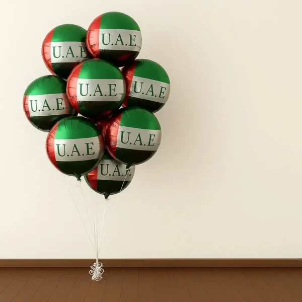 UAE National Day Flag Foil Balloon 18 Inch – Helium
